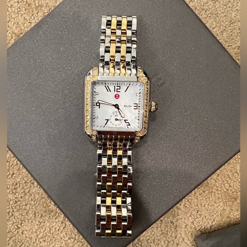 Milou Two-Tone Square Watch - Picture 2 of 6
